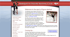 Desktop Screenshot of marquettefigureskating.org